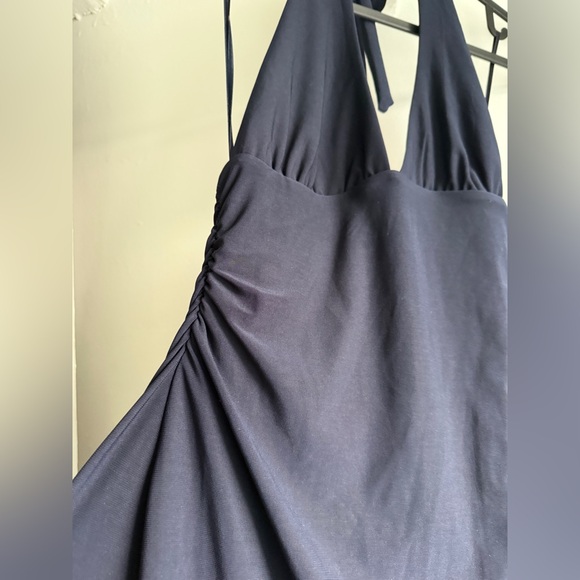 Bershka navy Halter Mini Dress - Picture 7 of 9